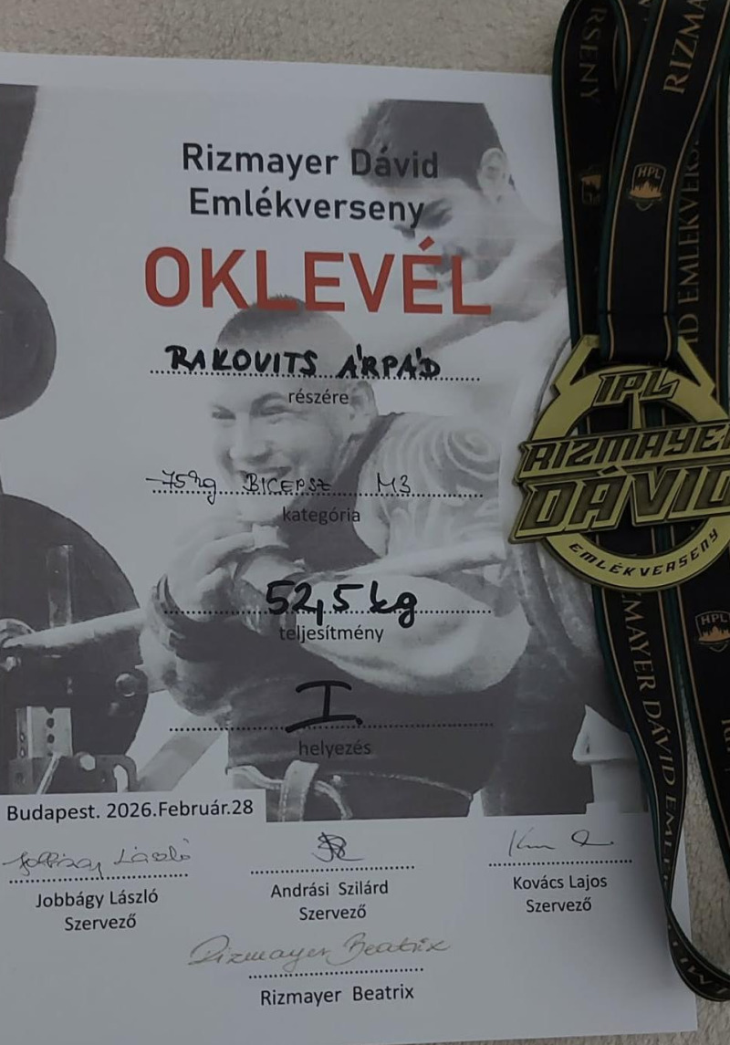 Gratulálunk Rakovits Árpád kollégánknak! 